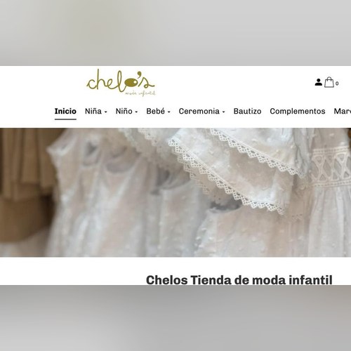 Captura de la tienda online de Chelo's Moda Infantil