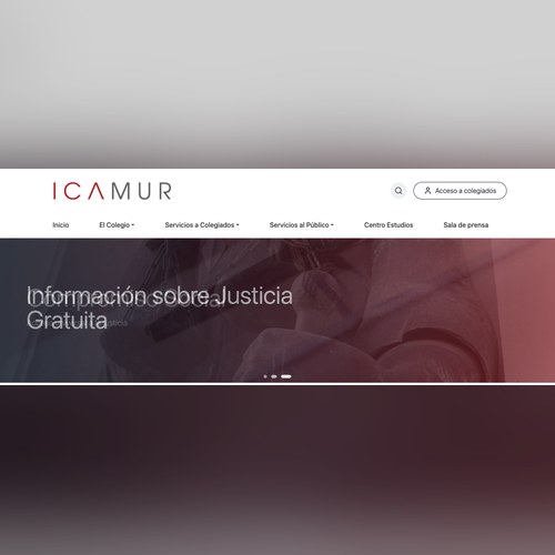 Captura de la web de ICAMUR