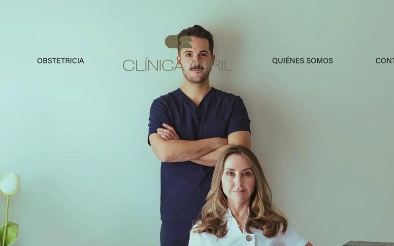 Captura de la web de Clínica Abril